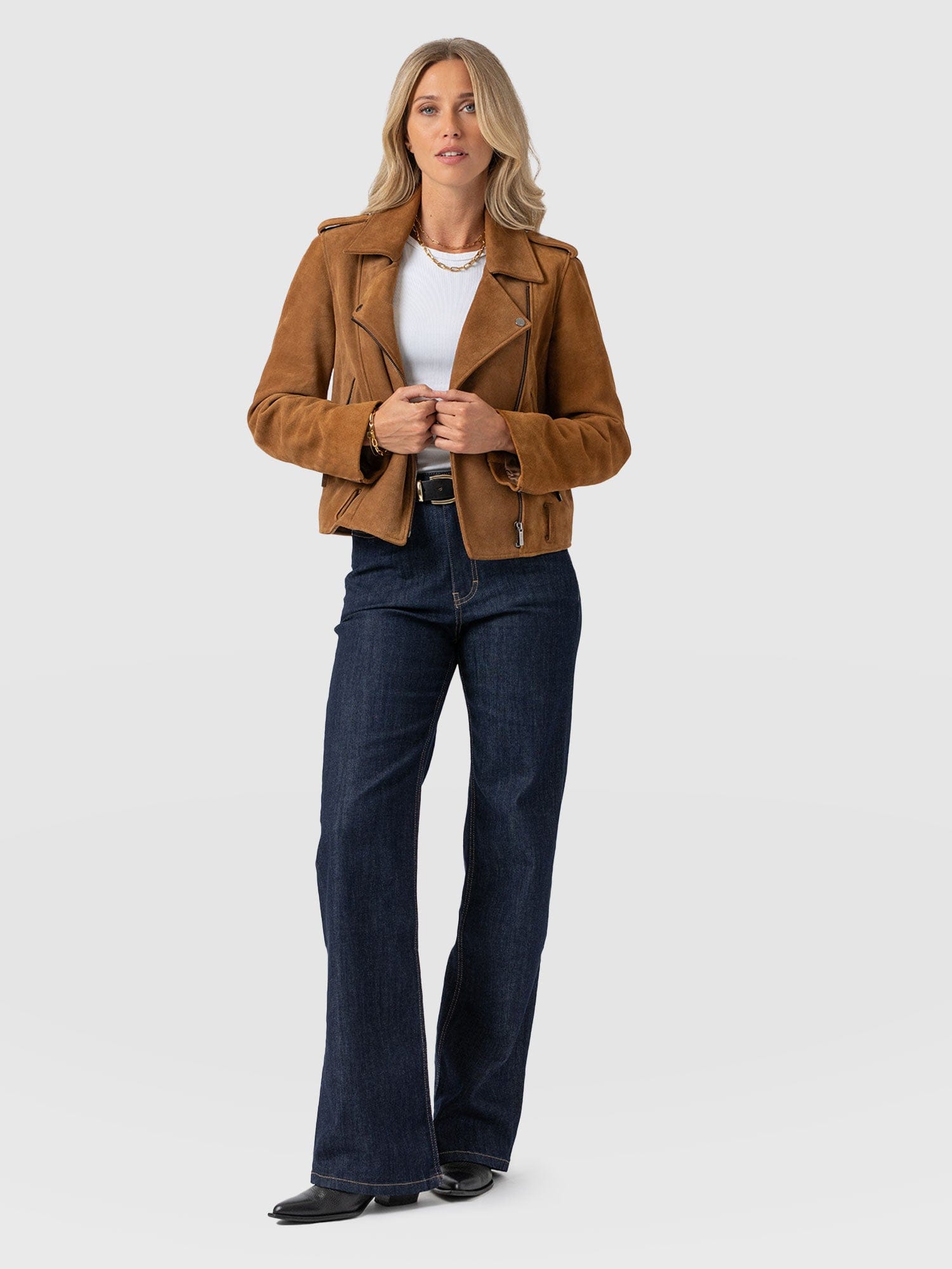 Wide Leg Flare Stretch Jeans Ingido Blue - Women's Jeans | Saint + Sofia® US